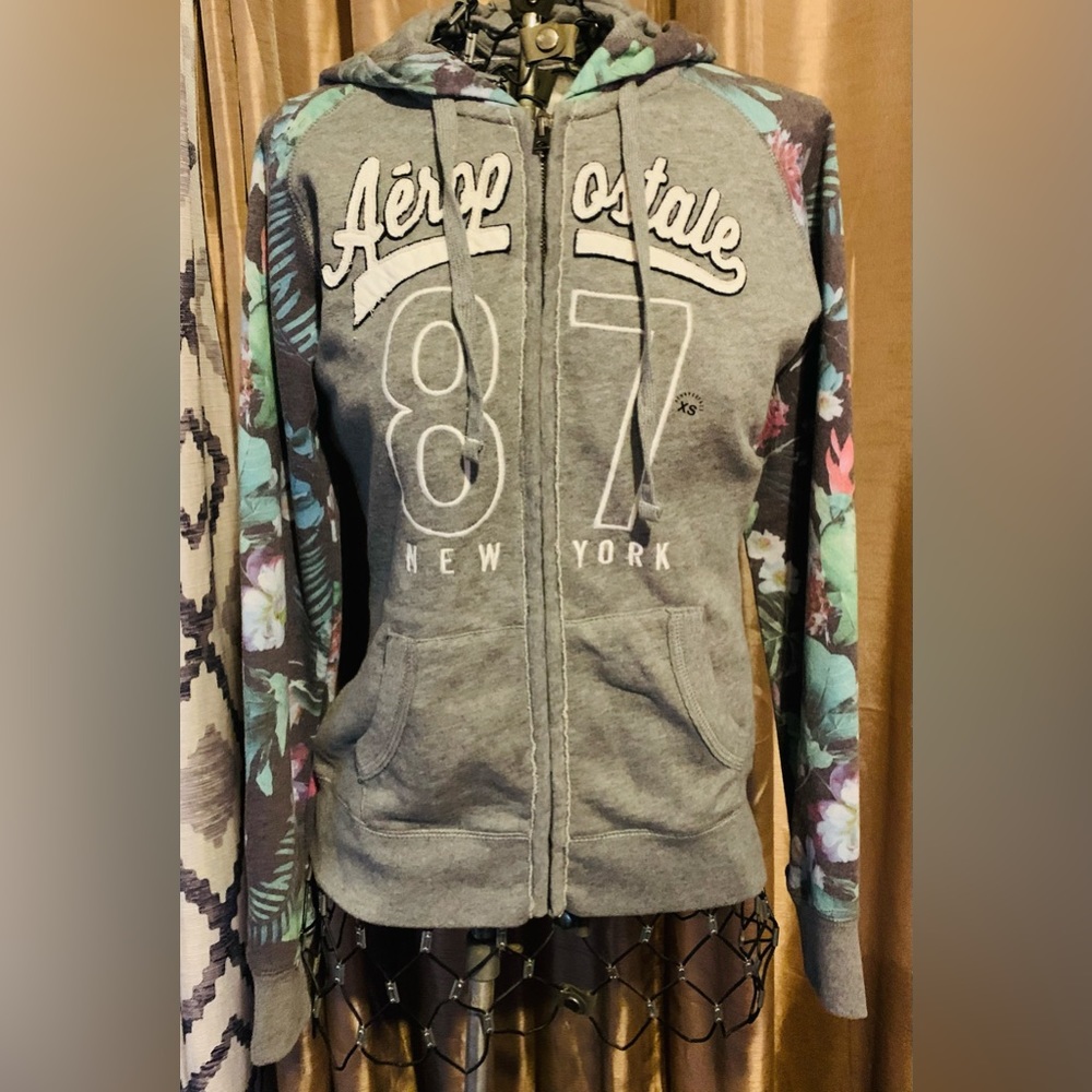 Aeropostale Hawaiian Print Hoodie XS